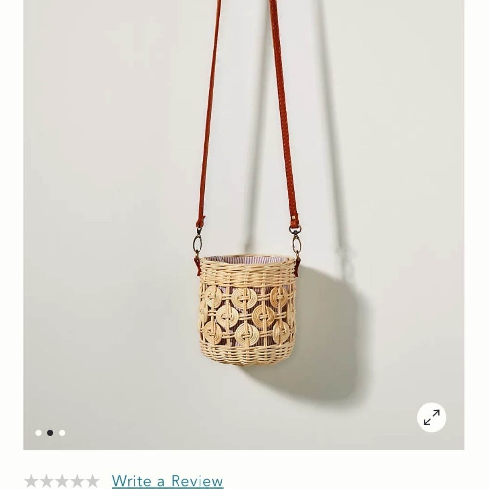 Anthropologie lined peekaboo bucket purse new without tags - Picture 3 of 10